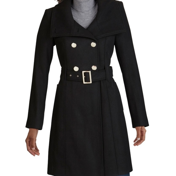 Guess Jackets & Blazers - Guess double breasted peacoat with belt